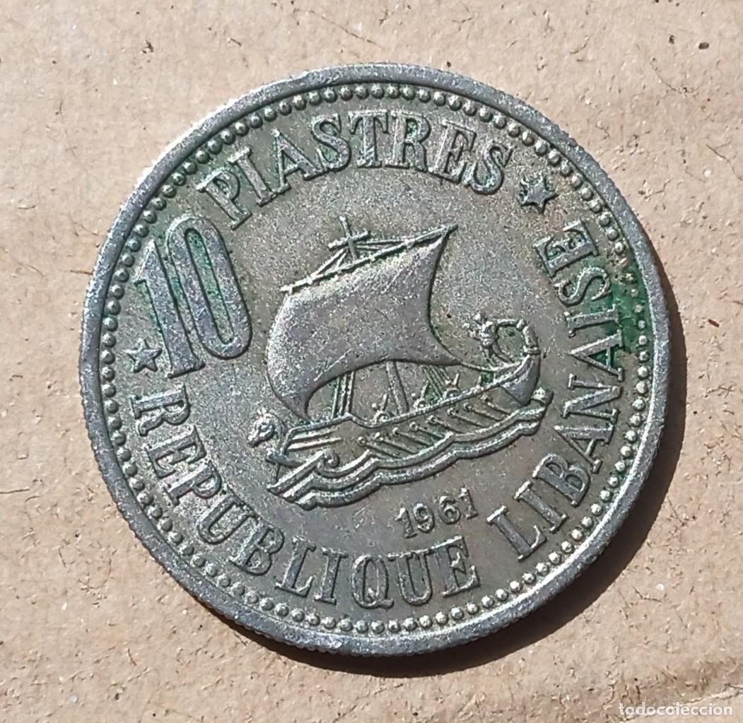 Monedas antiguas de Asia: LIBANO - 10 PIASTRAS 1961 RC - Foto 1