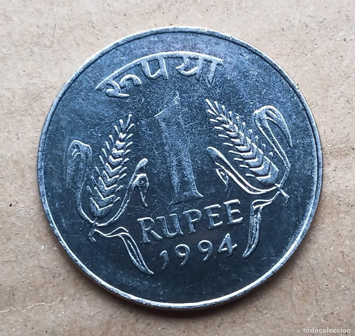 Monedas antiguas de Asia: INDIA - 1 RUPIA 1994 BC - Foto 2