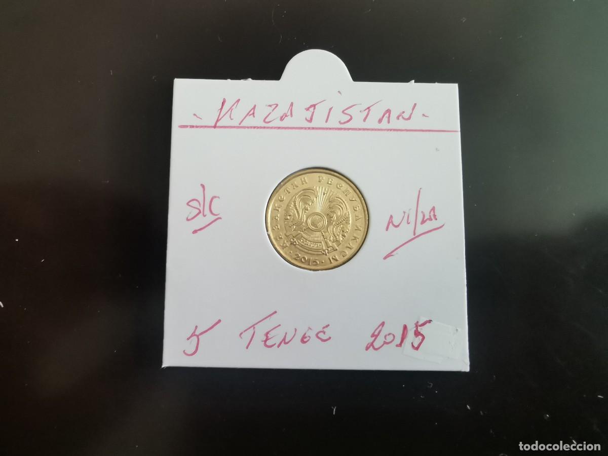 Moedas antigas da &Aacute;sia: KAZAJISTAN 5 TENGE 2015 S/C KM=24 (NIQUEL-LAT&Oacute;N)