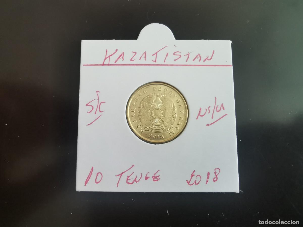 Moedas antigas da &Aacute;sia: KAZAJISTAN 10 TENGE 2018 S/C KM=25 (NIQUEL-LAT&Oacute;N)