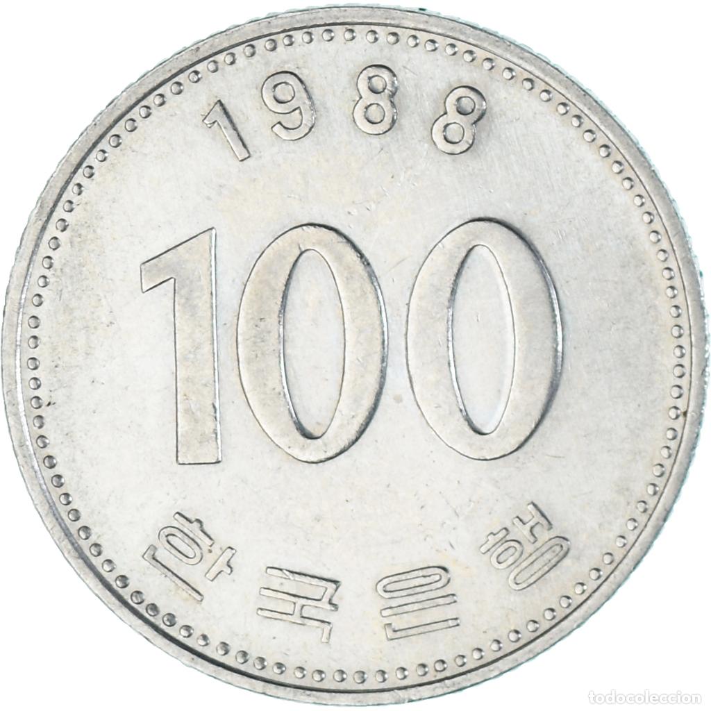 Monedas antiguas de Asia: [#1333071] Moneda, Corea, 100 Won, 1988 - Foto 2
