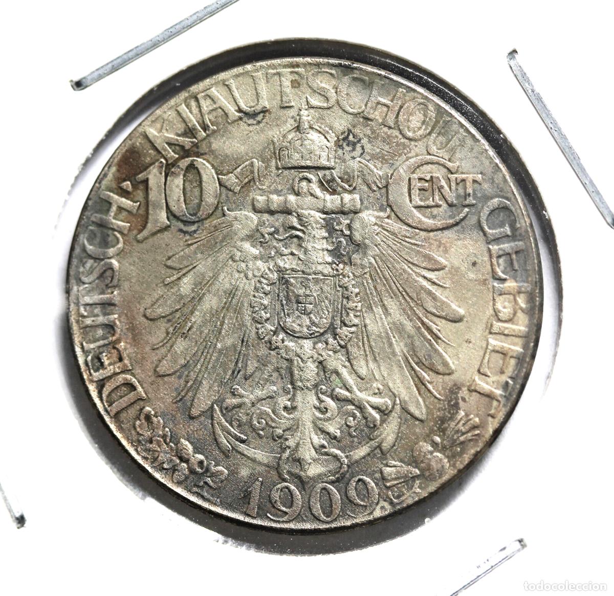 Old Coins of Asia: KIAU CHAU 10 CENTS 1909