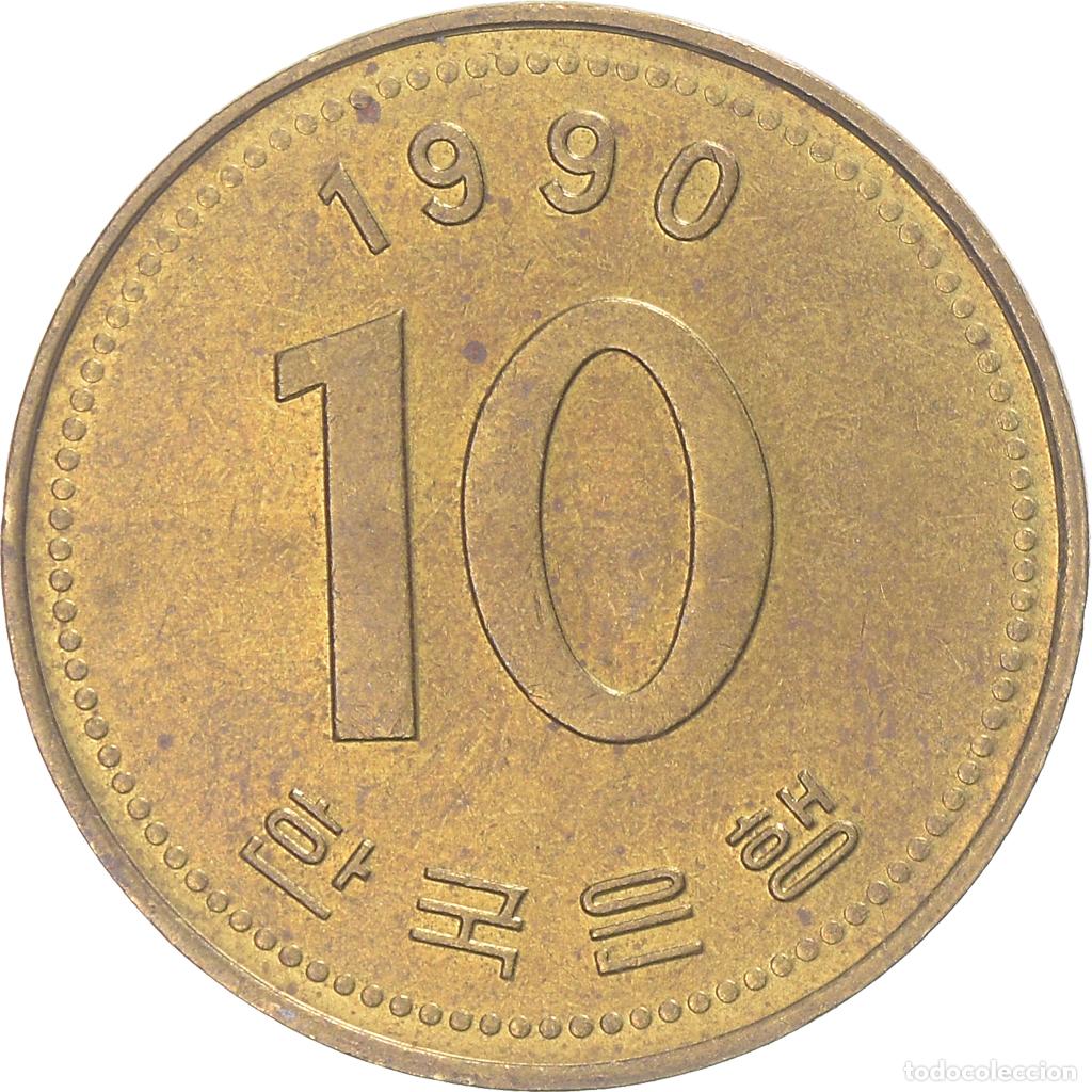 Monedas antiguas de Asia: [#1346054] Moneda, Corea del Sur, 10 Won, 1990 - Foto 2