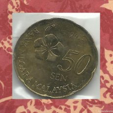 Monedas antiguas de Asia: MONEDAS MALASIA MONEDA 50 SEN 2012