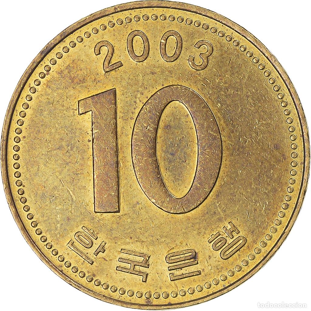 Monedas antiguas de Asia: [#1351764] Moneda, Corea, 10 Won, 2003 - Foto 2
