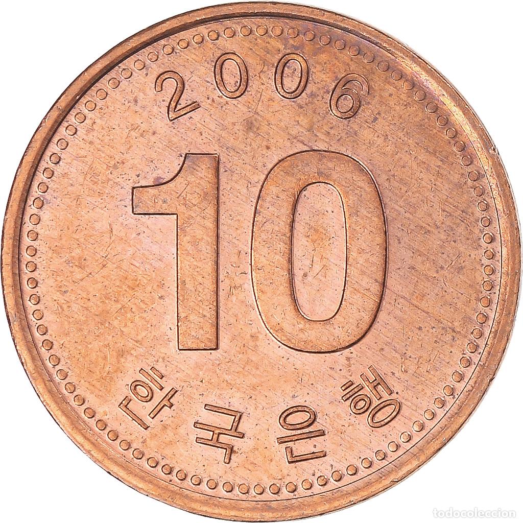 Monedas antiguas de Asia: [#1351753] Moneda, Corea, 10 Won, 2006 - Foto 2