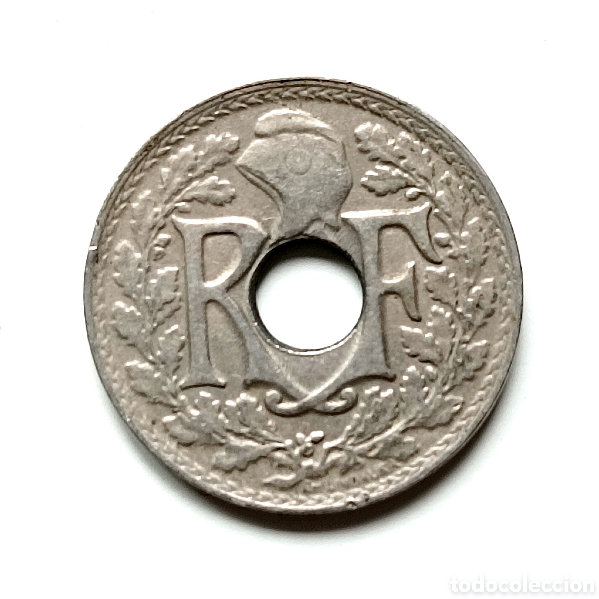 Monedas antiguas de Asia: Francia, 50 c&eacute;ntimos de 1919 - Foto 2