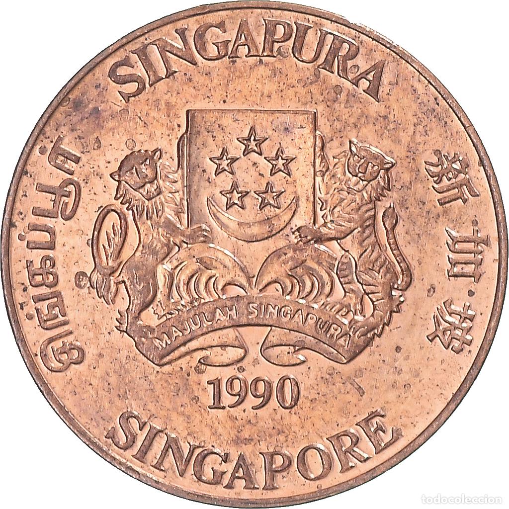 Monedas antiguas de Asia: [#1357358] Moneda, Singapur, Cent, 1990 - Foto 1