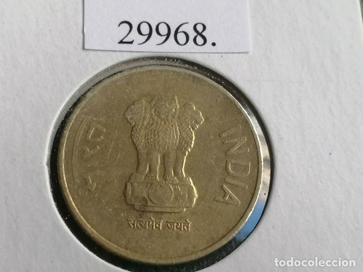 Monedas antiguas de Asia: India 5 rupias 2015 Noida - Foto 2