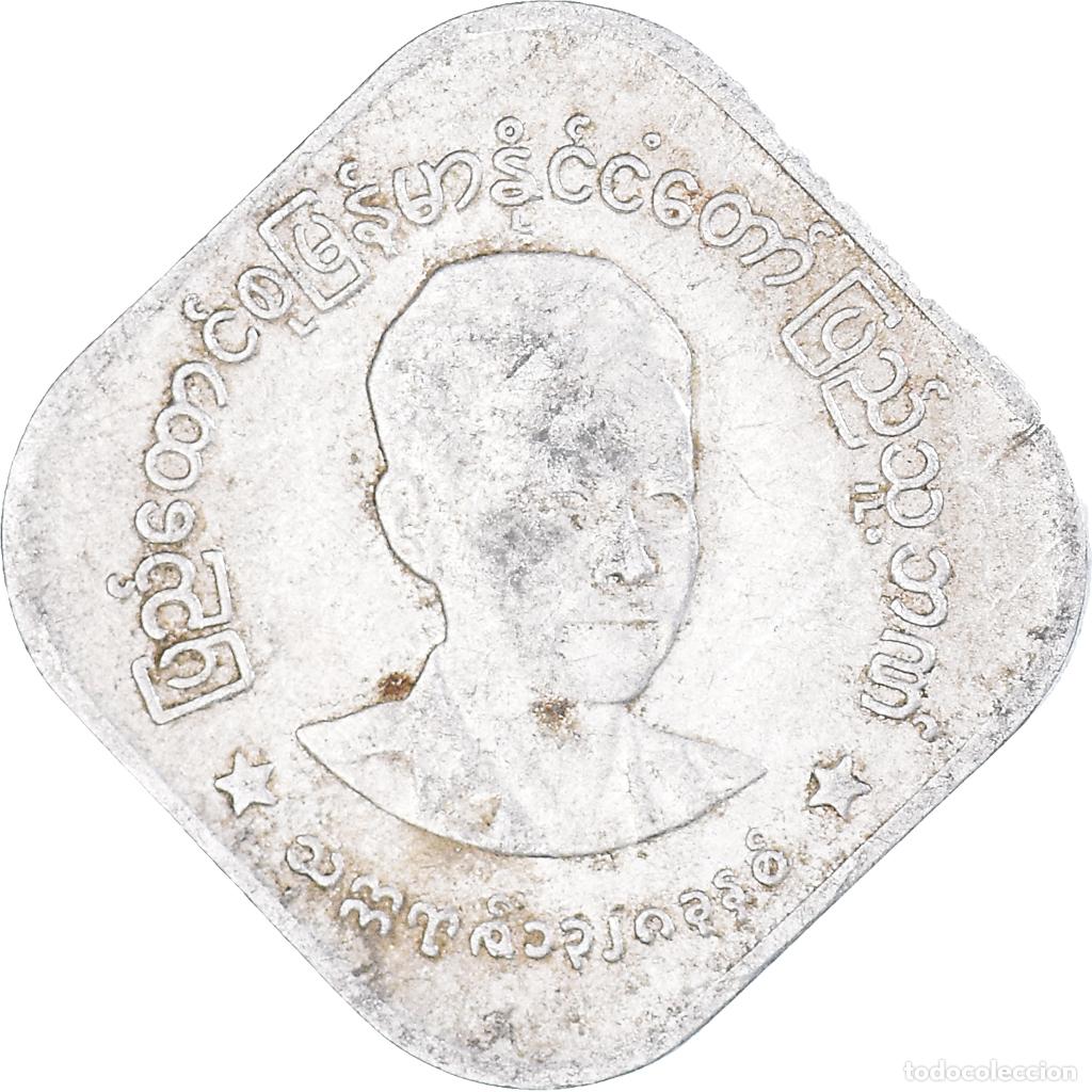 Monedas antiguas de Asia: [#1085638] Moneda, Myanmar, 10 Pyas, 1966 - Foto 1