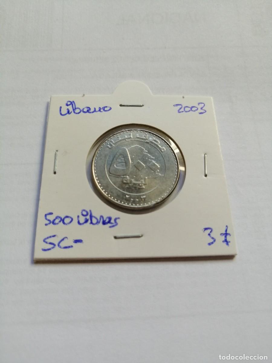 Monedas antiguas de Asia: L&iacute;bano 500 Libras 2003 SC- - Foto 1