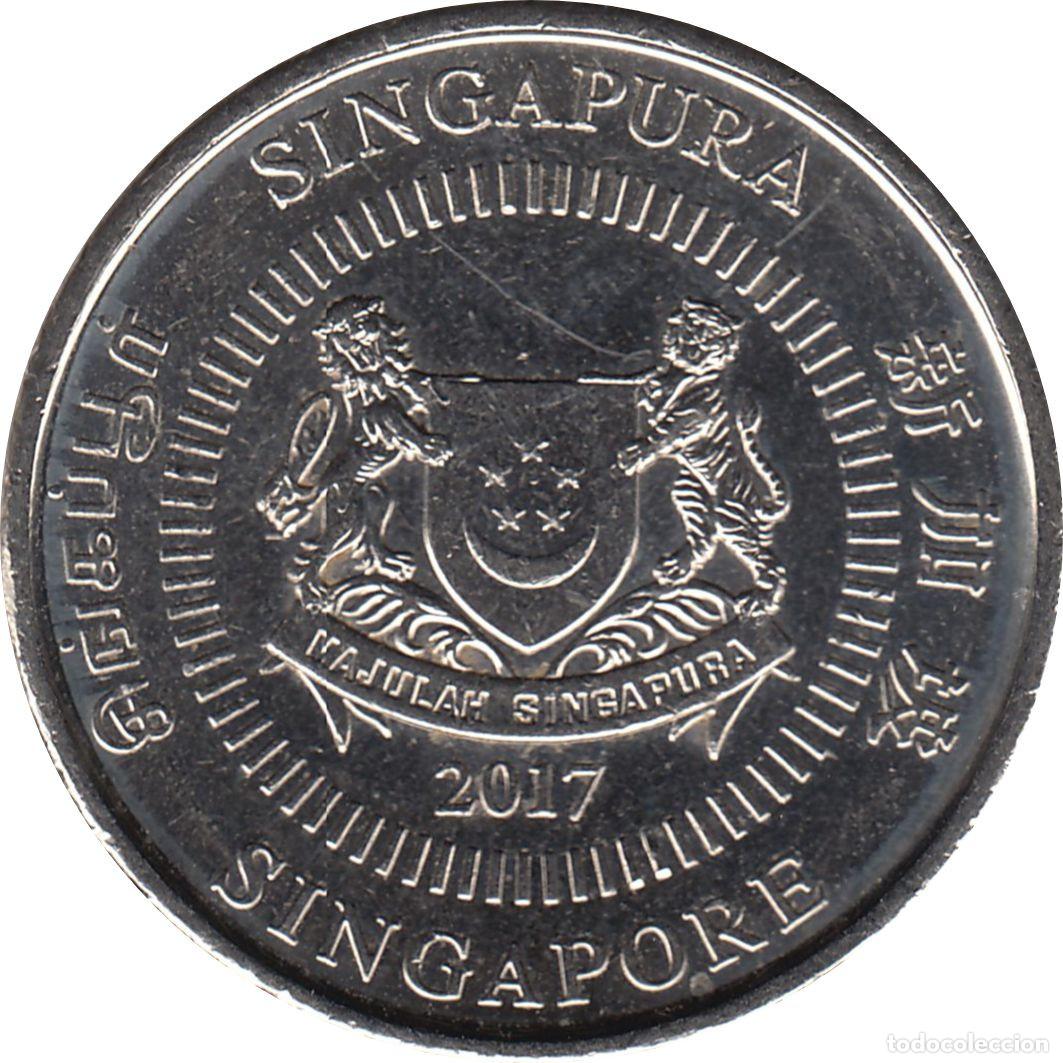 Monedas antiguas de Asia: SINGAPUR 50 Centavos 2017 KM#348 - Foto 2