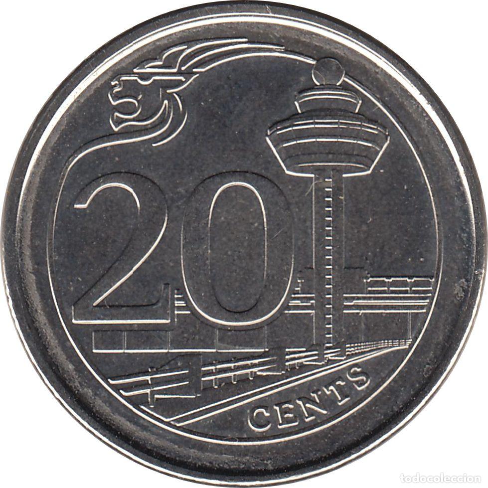 Monedas antiguas de Asia: SINGAPUR 20 Centavos 2017 KM#347 - Foto 1