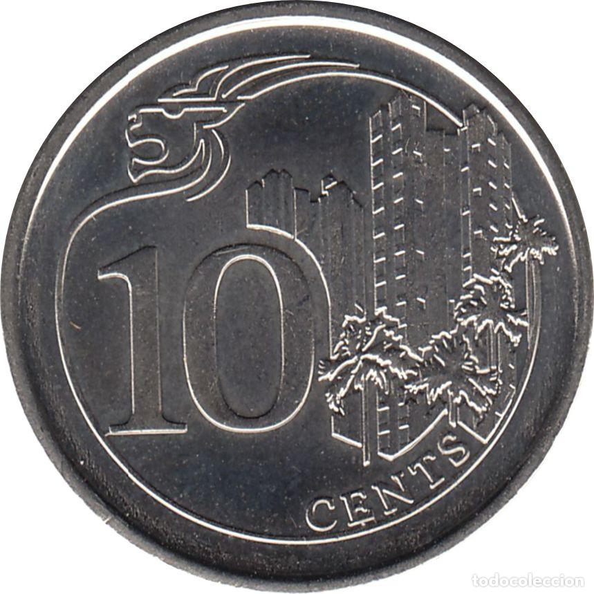 Monedas antiguas de Asia: SINGAPUR 10 Centavos 2013 KM#346 - Foto 1