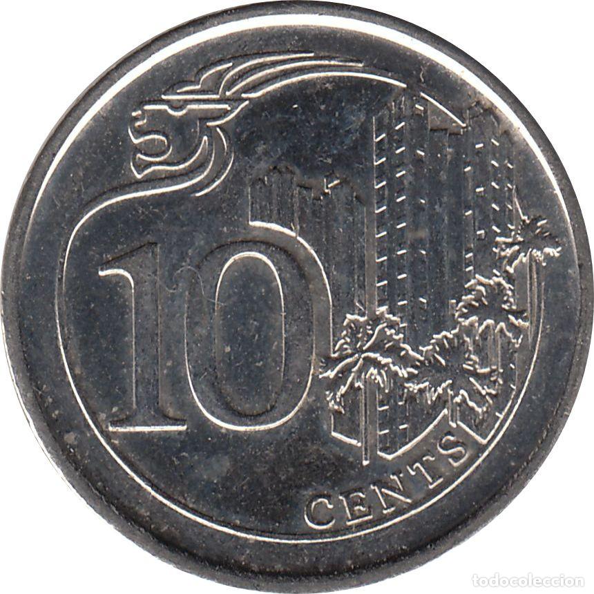Monedas antiguas de Asia: SINGAPUR 10 Centavos 2017 KM#346 - Foto 2