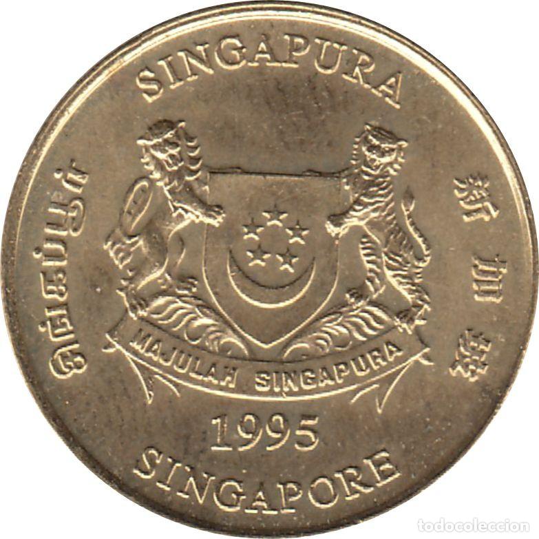 Monedas antiguas de Asia: SINGAPUR 5 Centavos 1995 KM#99 - Foto 2