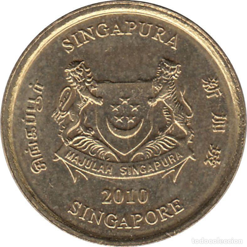 Monedas antiguas de Asia: SINGAPUR 5 Centavos 2010 KM#99 - Foto 1