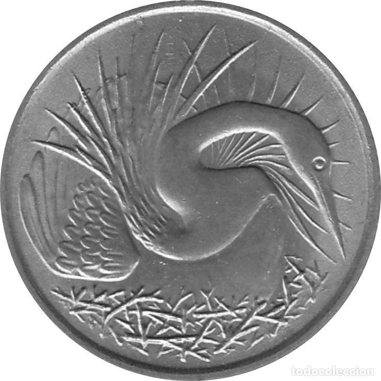 Monedas antiguas de Asia: SINGAPUR 5 Centavos 1980 KM#2 - Foto 2