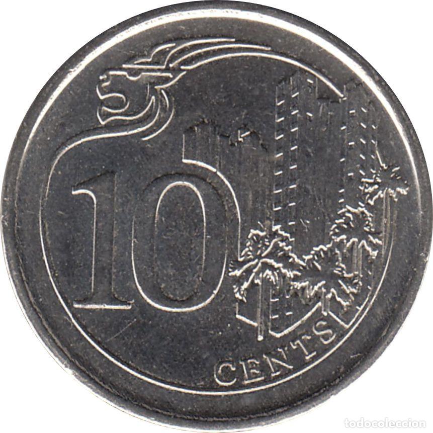 Monedas antiguas de Asia: SINGAPUR 10 Centavos 2015 KM#346 - Foto 1