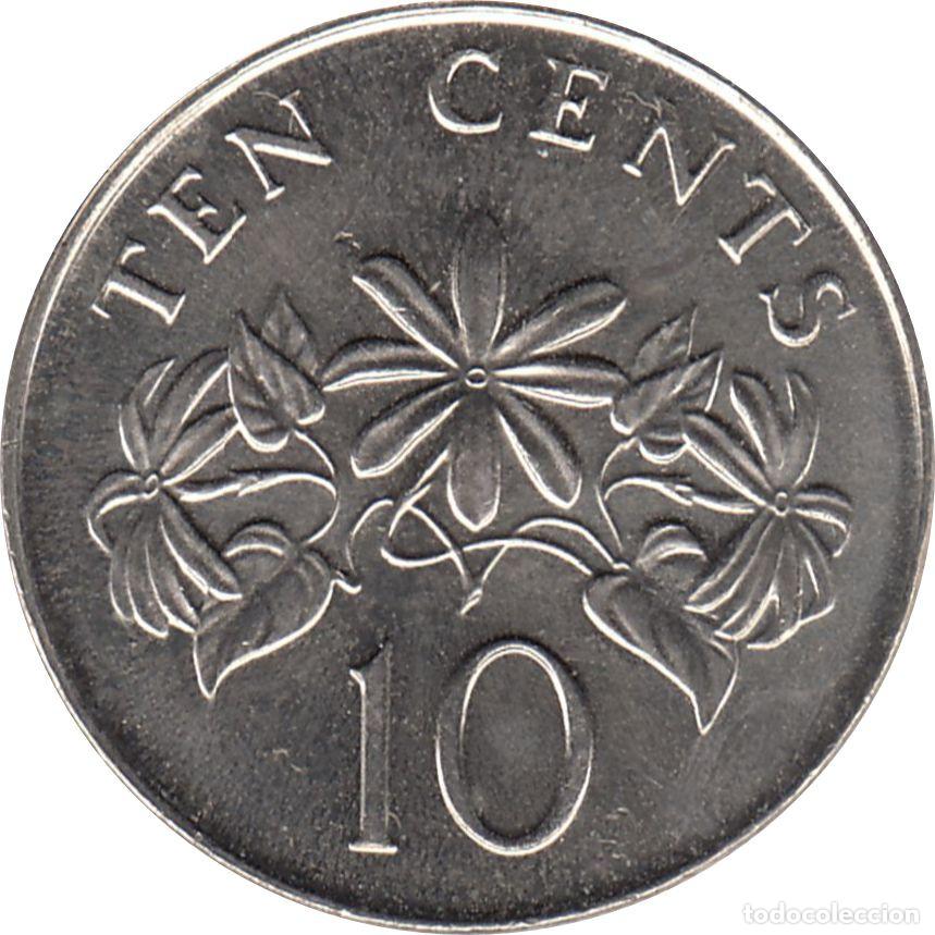 Monedas antiguas de Asia: SINGAPUR 10 Centavos 1993 KM#100 - Foto 2