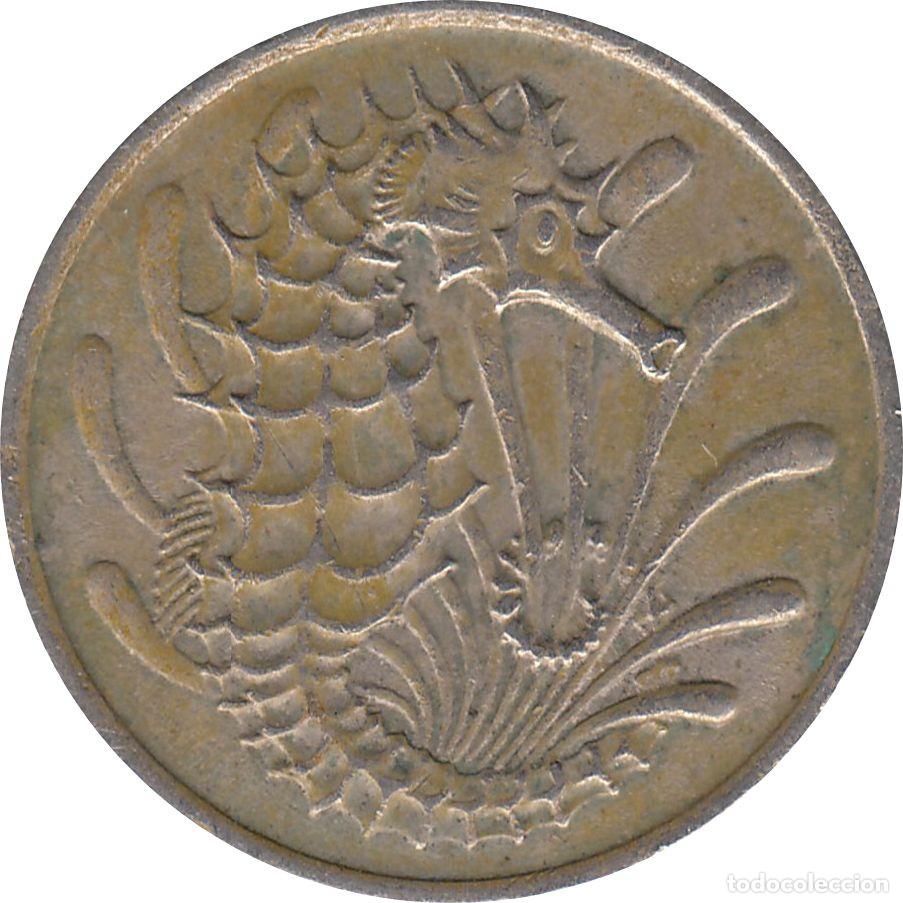 Monedas antiguas de Asia: SINGAPUR 10 Centavos 1969 KM#3 - Foto 2