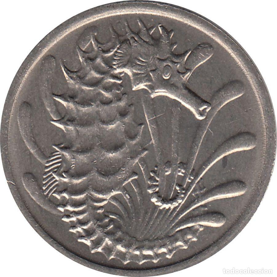 Monedas antiguas de Asia: SINGAPUR 10 Centavos 1973 KM#3 - Foto 2