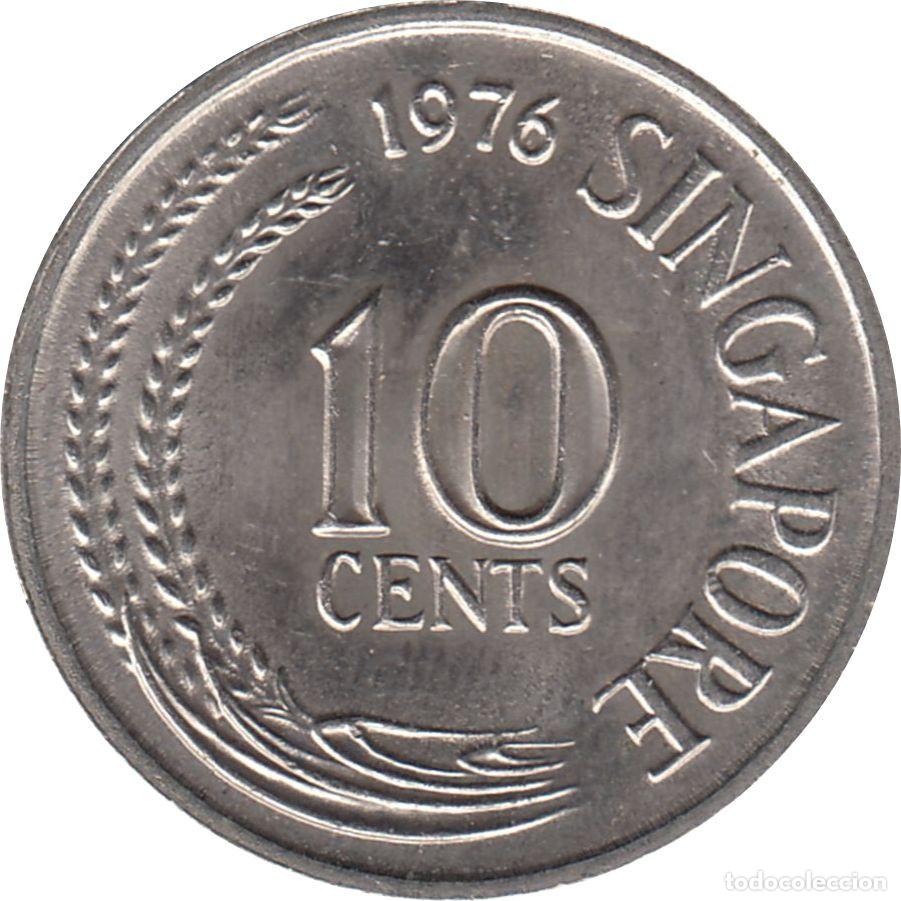 Monedas antiguas de Asia: SINGAPUR 10 Centavos 1976 KM#3 - Foto 1