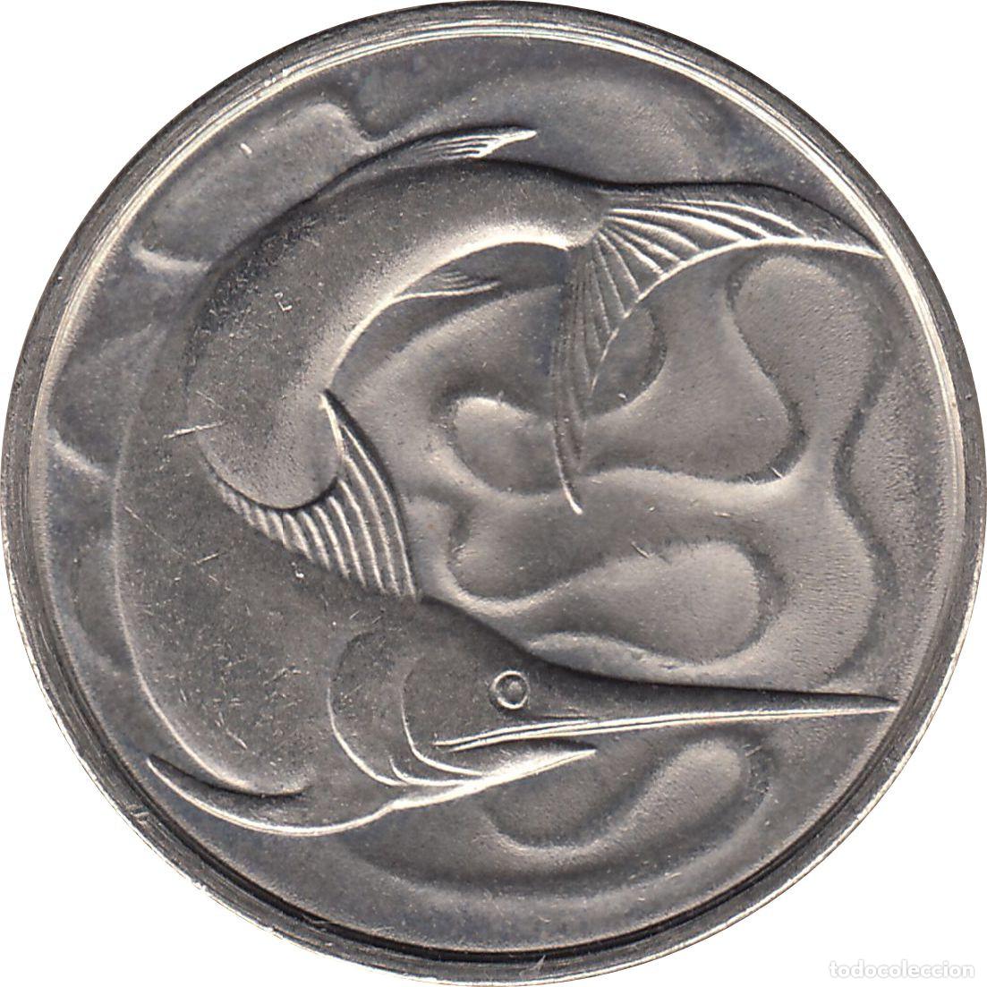 Monedas antiguas de Asia: SINGAPUR 20 Centavos 1976 KM#4 - Foto 2