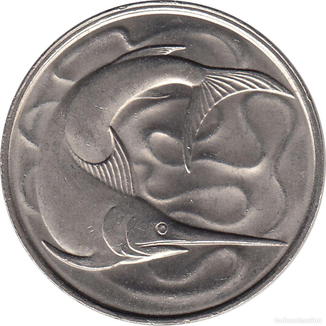 Monedas antiguas de Asia: SINGAPUR 20 Centavos 1980 KM#4 - Foto 2