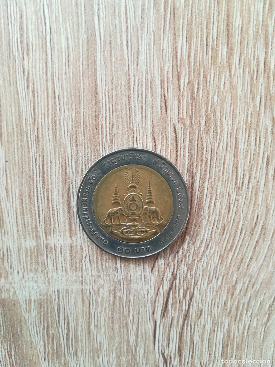 Monedas antiguas de Asia: MONEDA 10 BATH - TAILANDIA - A&Ntilde;O 1996. - Foto 2