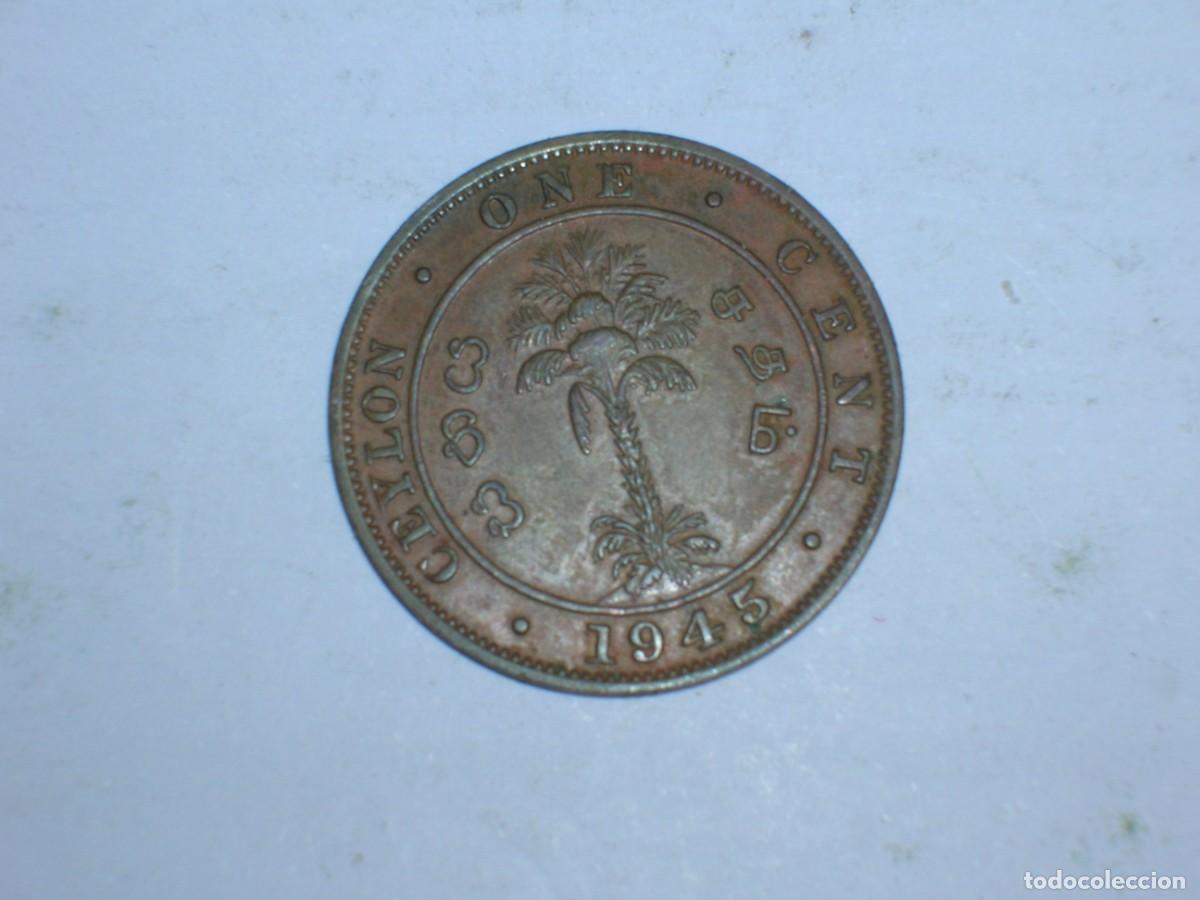 Monedas antiguas de Asia: CEILAN 1 centimo 1945 (14300) - Foto 2