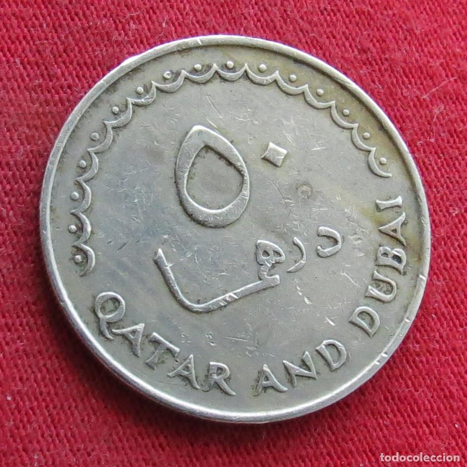 Monedas antiguas de Asia: Qatar Dubai 50 dirhem 1966 #3 - Foto 2