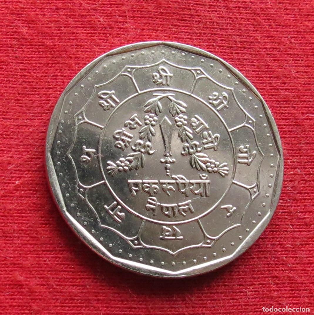 Monedas antiguas de Asia: Nepal 1 rupee 1991 2048 - Foto 1