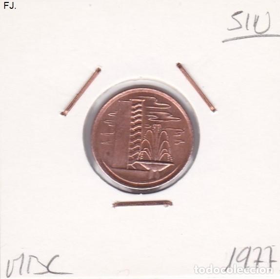 Monedas antiguas de Asia: Moneda 1 Centavo 1977 Singapur. Mbc. - Foto 1