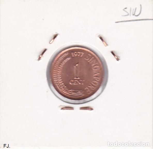 Monedas antiguas de Asia: Moneda 1 Centavo 1977 Singapur. Mbc. - Foto 2