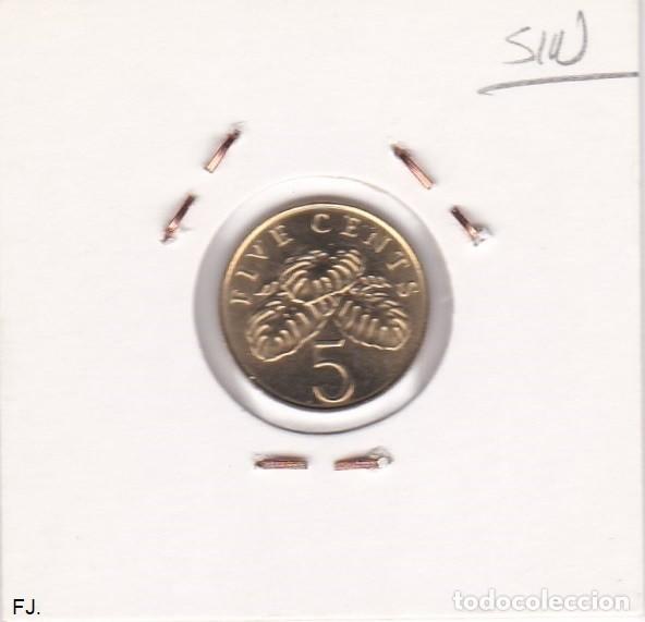 Monedas antiguas de Asia: Moneda 5 Centavos 1995 Singapur. S/C. - Foto 2