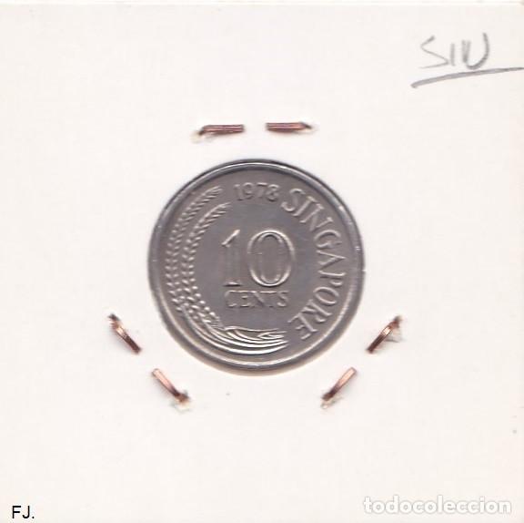 Monedas antiguas de Asia: Moneda 10 Centavos 1978 Singapur. Mbc. - Foto 2