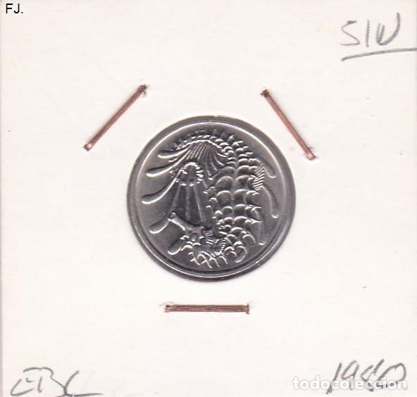 Monedas antiguas de Asia: Moneda 10 Centavos 1980 Singapur. Ebc. - Foto 1