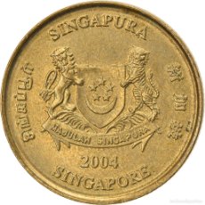 Monedas antiguas de Asia: [#747498] MONEDA, SINGAPUR, 5 CENTS, 2004, SINGAPORE MINT, MBC, ALUMINIO - BRONCE, KM:99