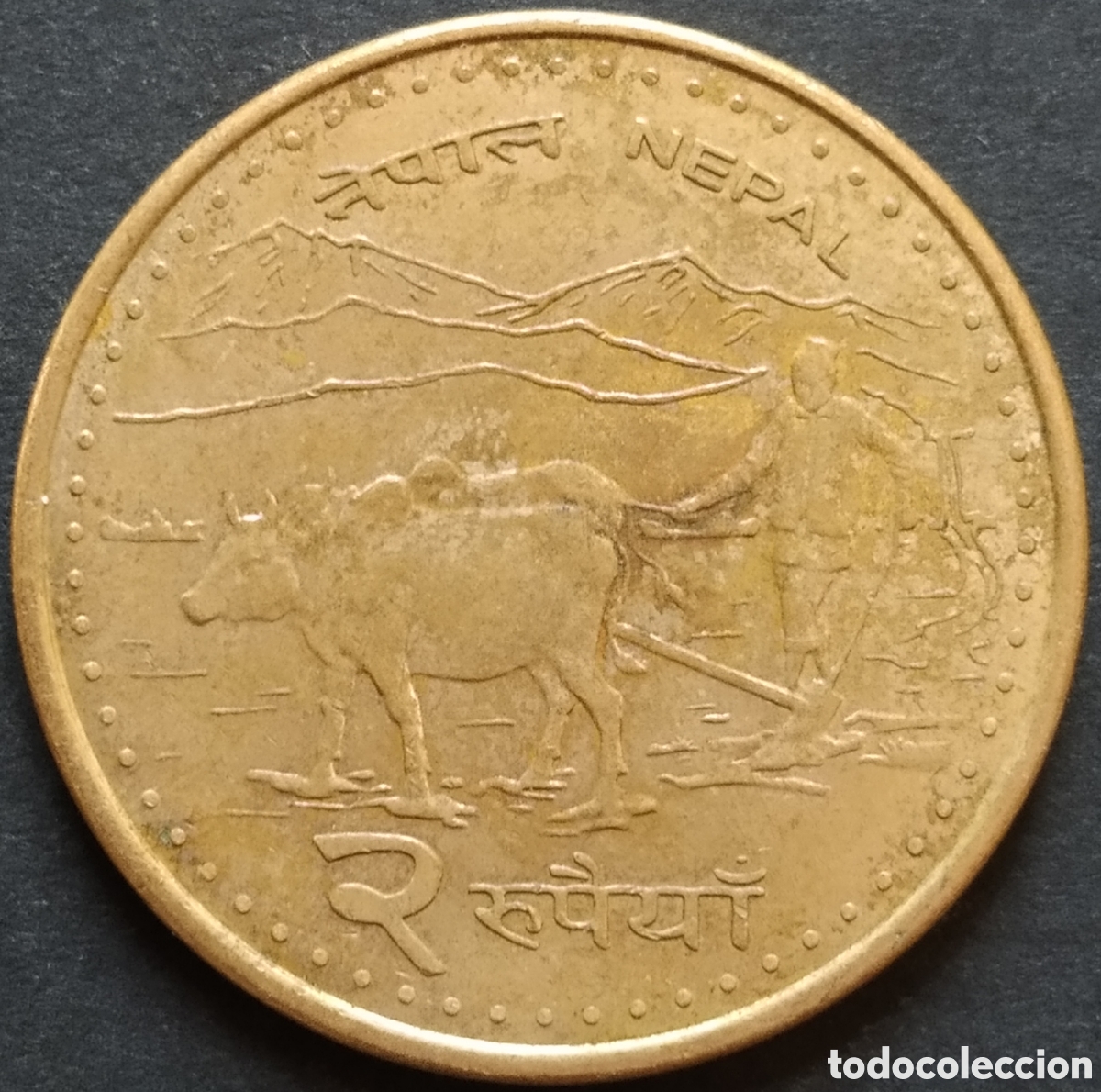 Monedas antiguas de Asia: MONEDA - NEPAL 2 RUPIAS 2009 - Foto 1