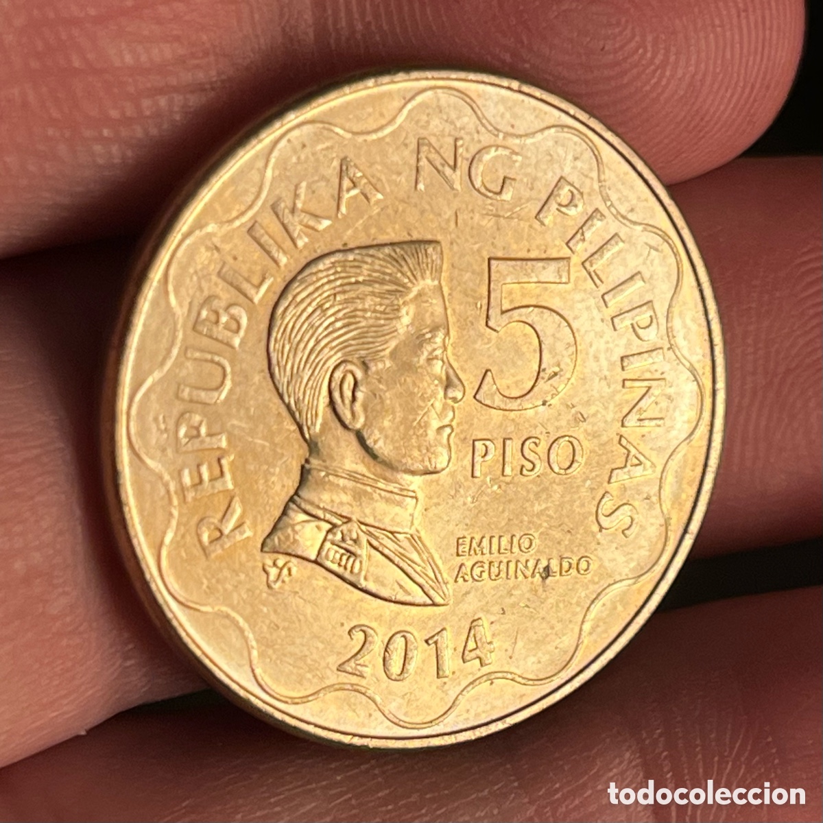 Monedas antiguas de Asia: 5 piso 2014 Filipinas - Foto 1