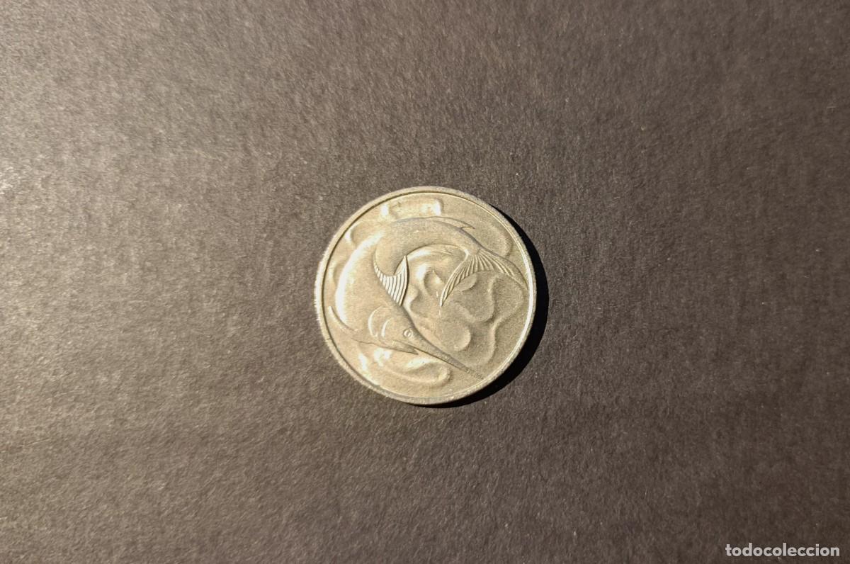 Monedas antiguas de Asia: Moneda Singapur. 20 centavos 1975 . - Foto 1