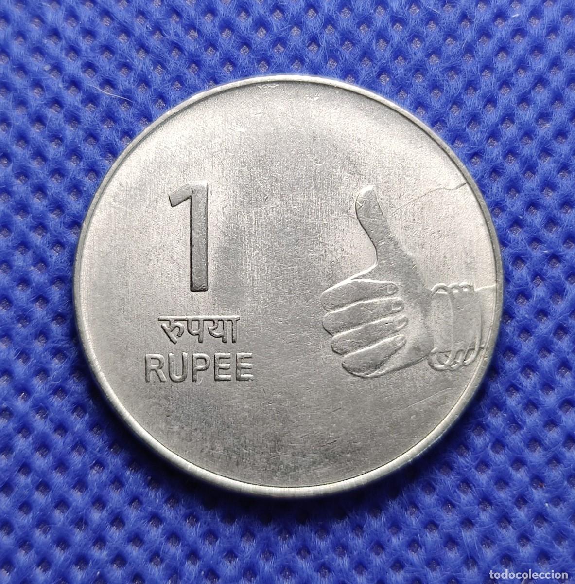 Monedas antiguas de Asia: INDIA 1 Rupia 2008 Sin circular - Foto 1