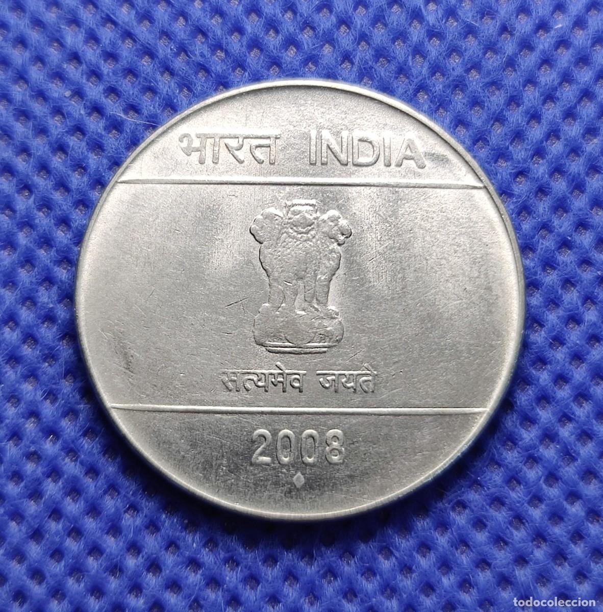 Monedas antiguas de Asia: INDIA 1 Rupia 2008 Sin circular - Foto 2