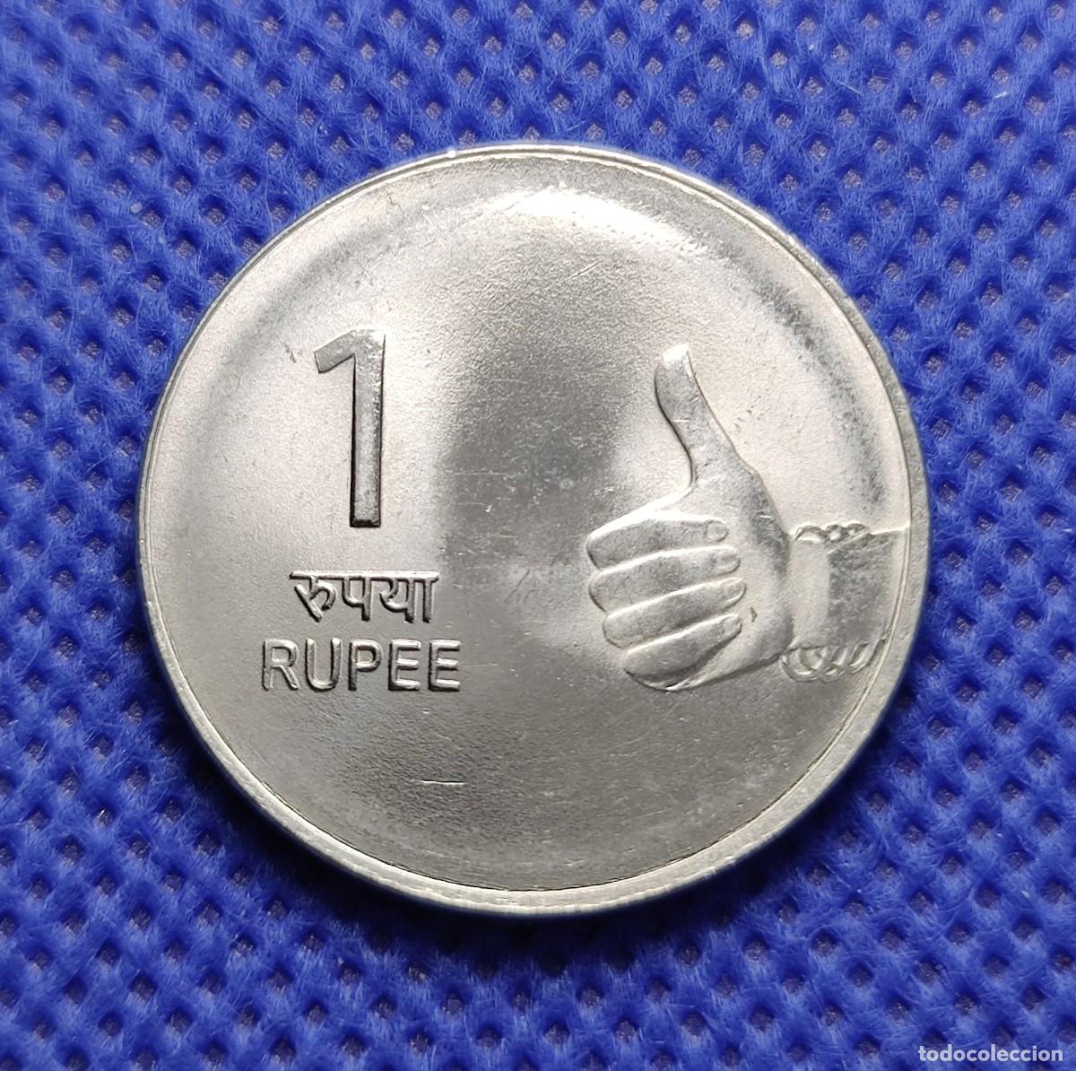 Monedas antiguas de Asia: INDIA 1 Rupia 2008 Sin circular - Foto 1