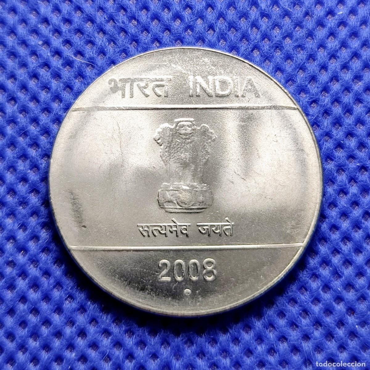 Monedas antiguas de Asia: INDIA 1 Rupia 2008 Sin circular - Foto 2