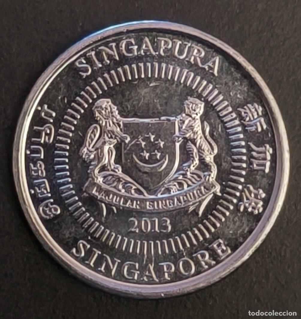Monedas antiguas de Asia: Singapur 10 centavos, 2013 - Foto 1
