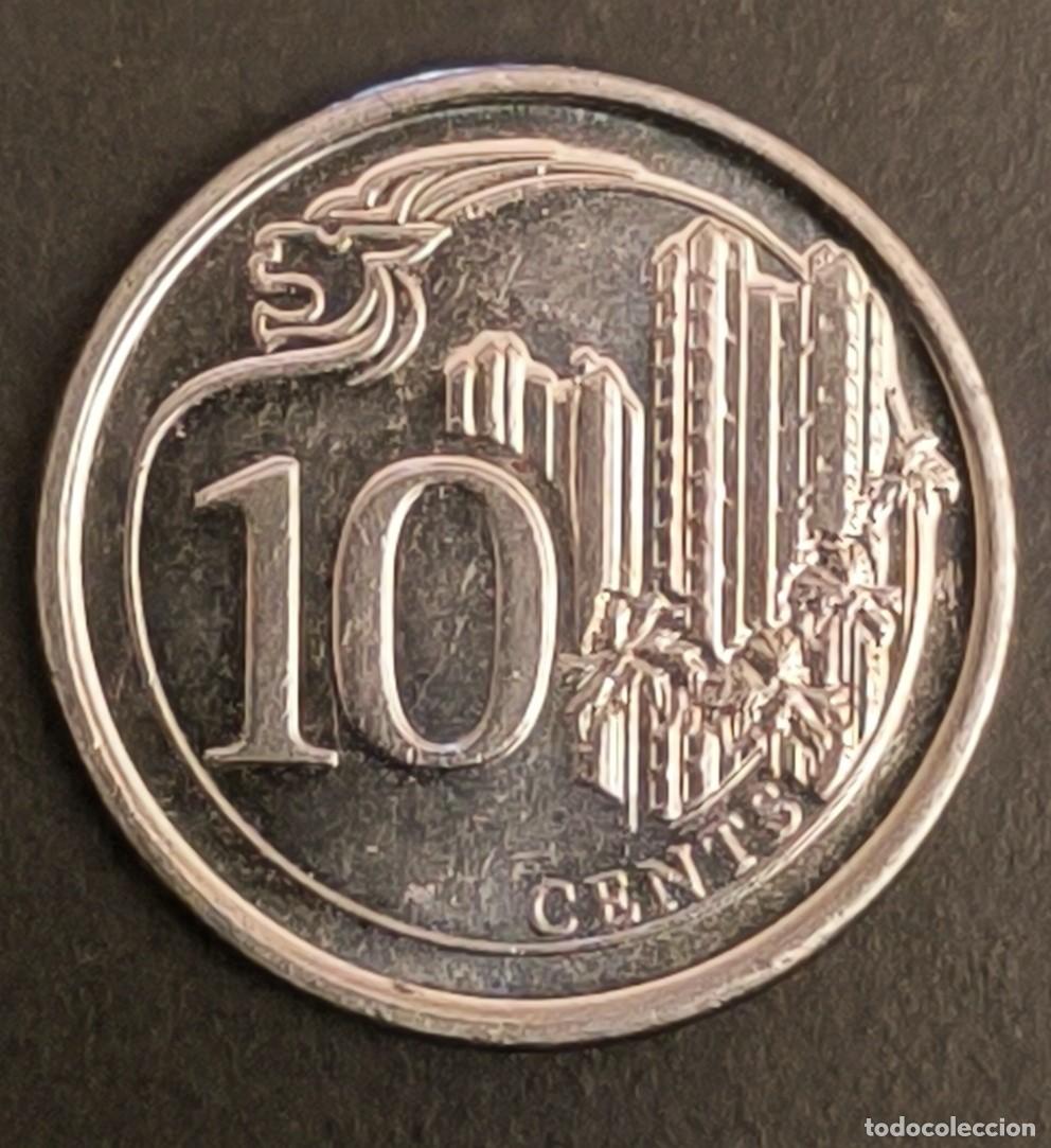 Monedas antiguas de Asia: Singapur 10 centavos, 2013 - Foto 2