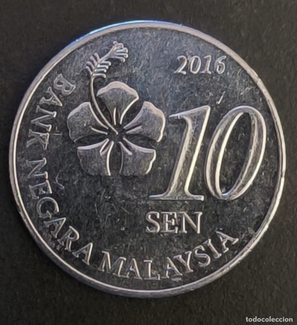 Monedas antiguas de Asia: Malasia 10 sen, 2016 - Foto 1