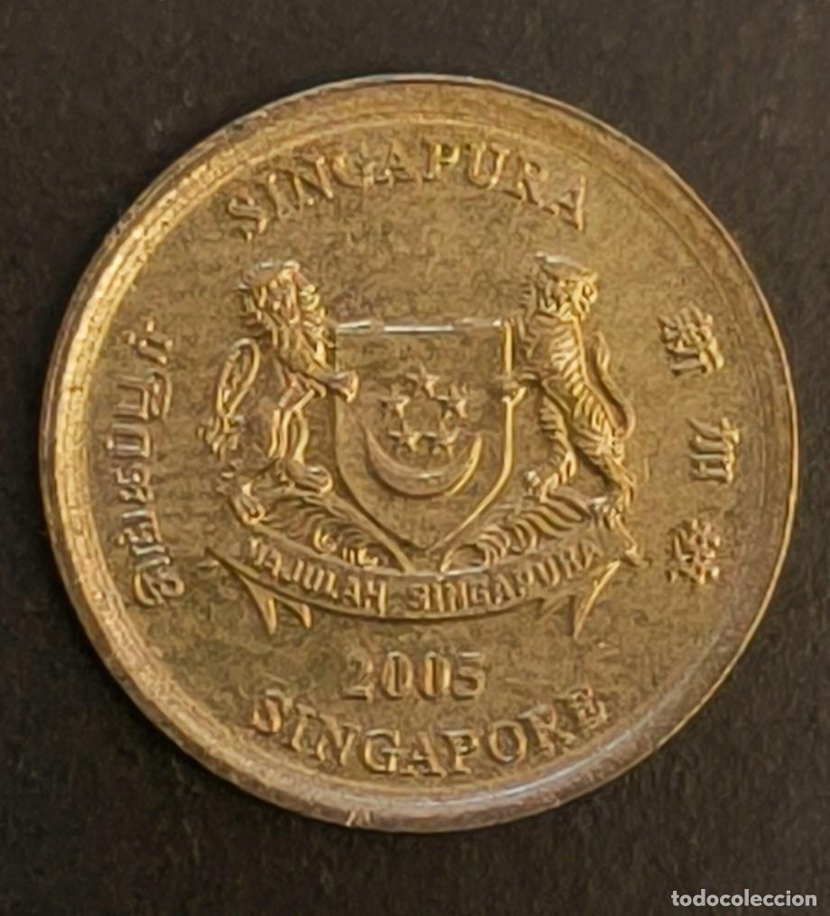 Monedas antiguas de Asia: Singapur 5 centavos, 2005 - Foto 1